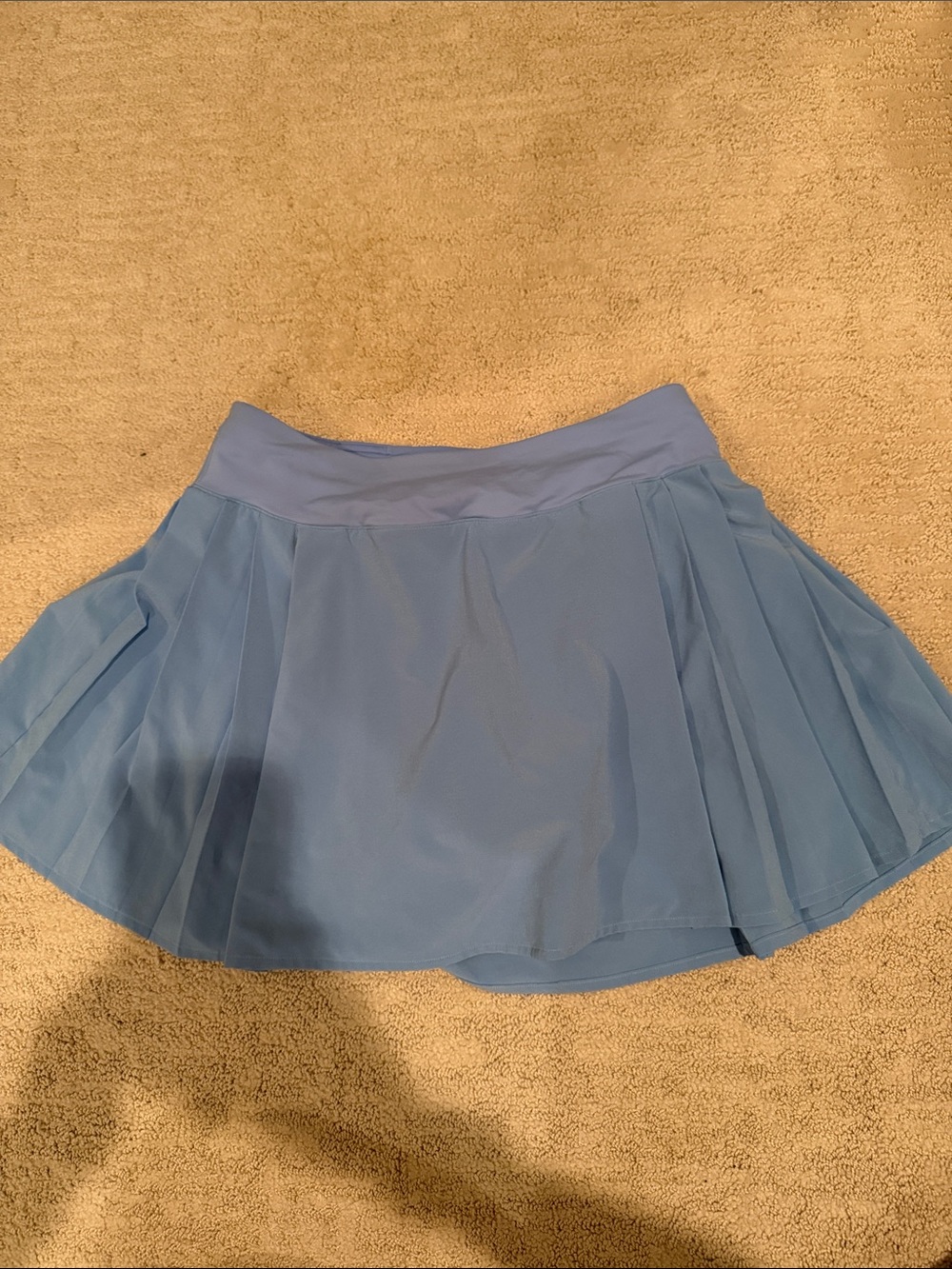 lululemon sky blue pleated tennis skirt